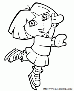 dora ice sketing-coloring-page-04