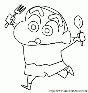 shin chan para colorear 9